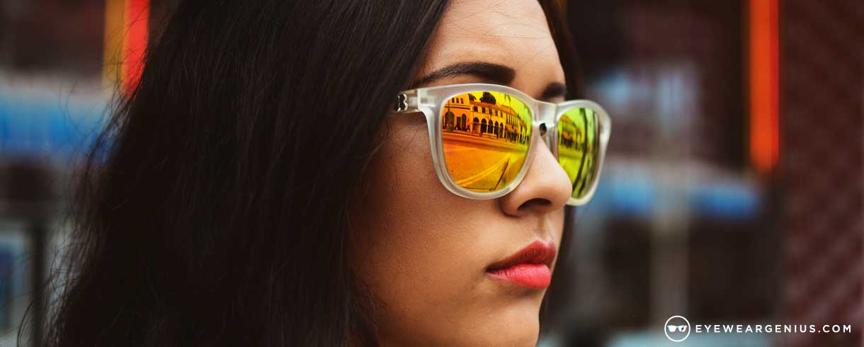 mirror finish prescription sunglasses