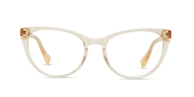 Gemma - Peach Crystal Blue Light Glasses | Size