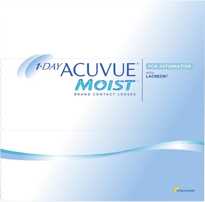 1-Day Acuvue Moist For Astigmatism 30pk Contact Lenses