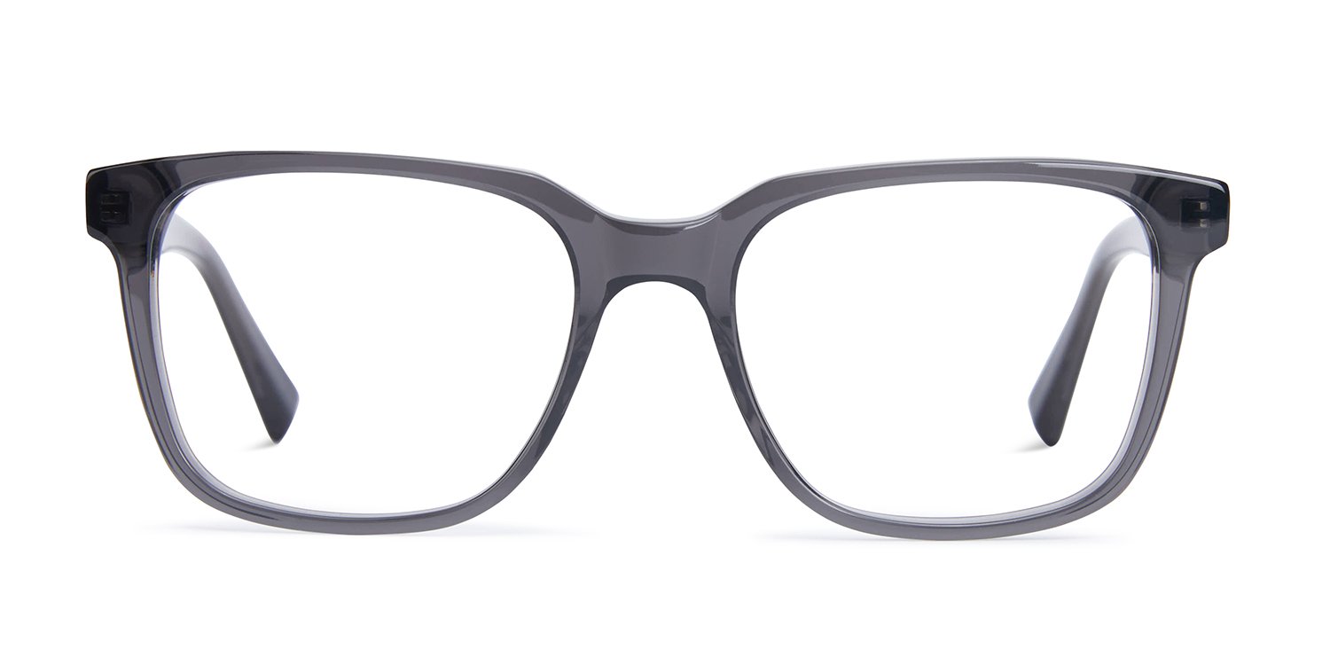 Carter - Smokey Grey Blue Light Glasses | Size - Eyewear Genius
